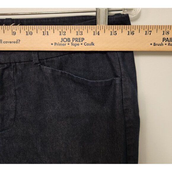 Lord & Taylor Pants 424 Fifth Women's Mid Rise Stretch Flat Front Blue Sz 6 EUC - Picture 10 of 10